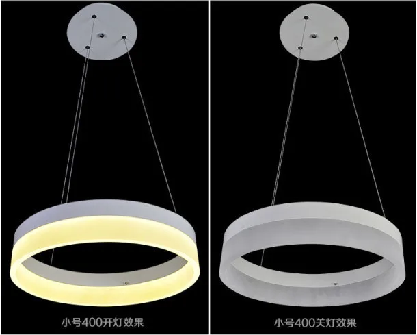 Contemporary and contracted restaurant LED round droplight, high-end atmosphere creative acrylic chandelier