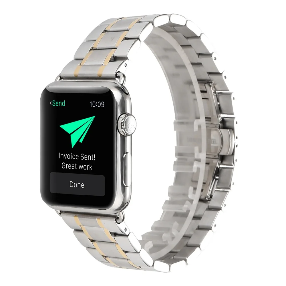 Спортивный металлический сменный Браслет для Apple Watch 38 мм 42 серия 3 2 1 браслет из