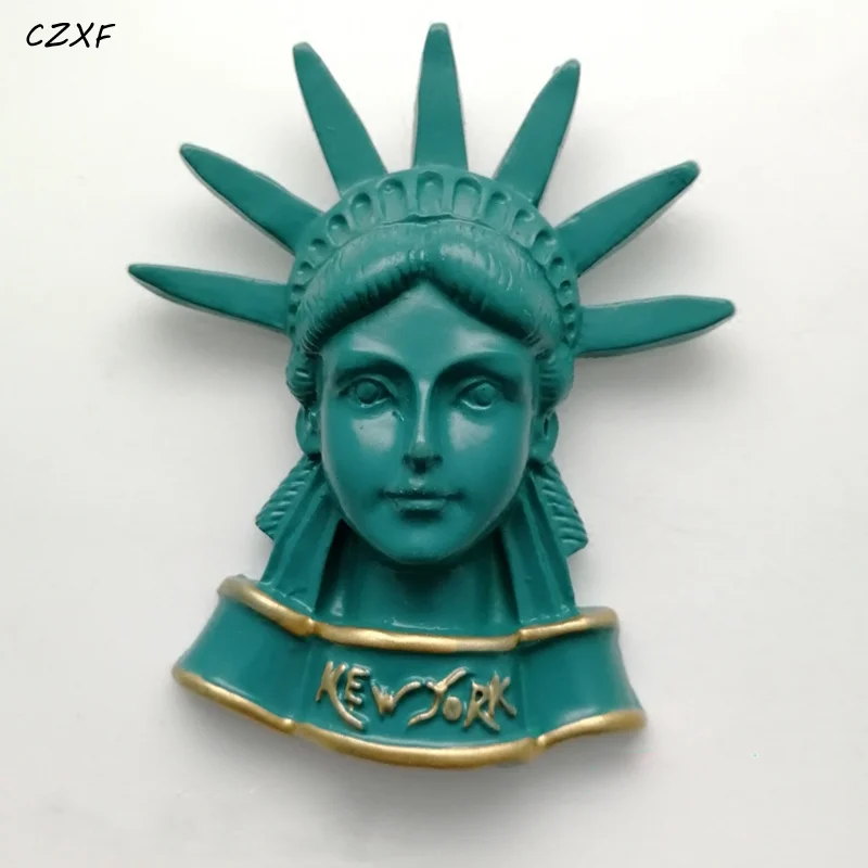 1 Pcs New The Statue of Liberty New York City USA 3D Resin Souvenir