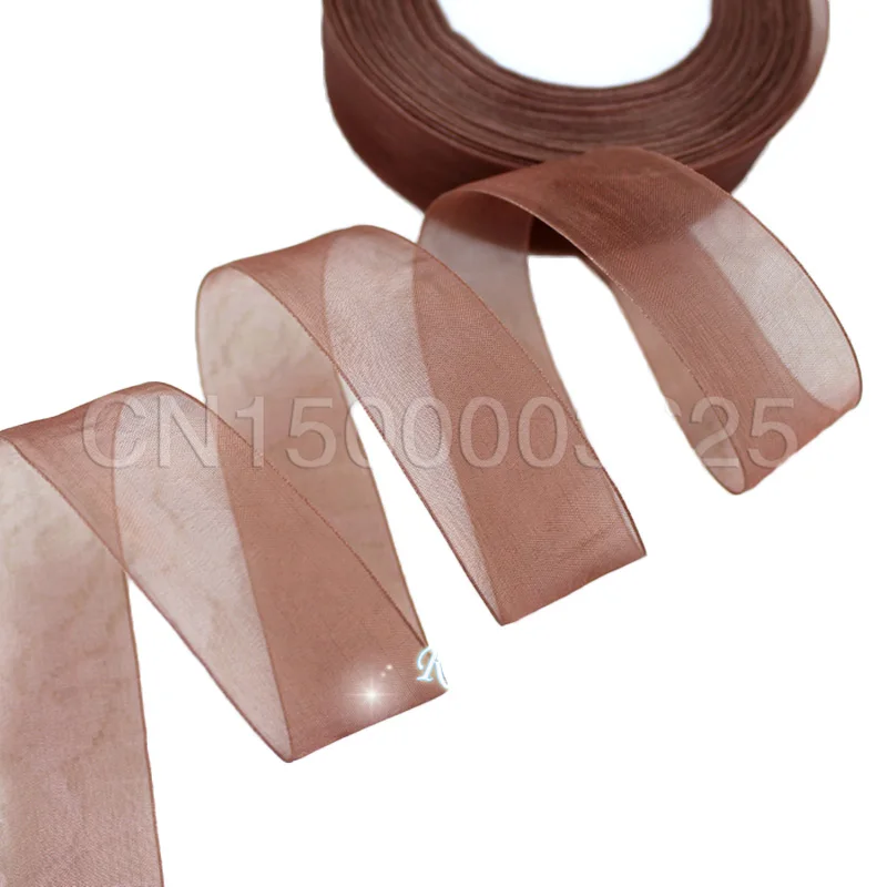 Luxurious Organza Ribbon for Gift Wrapping and Decorative Crafting - 50 Yards per Roll