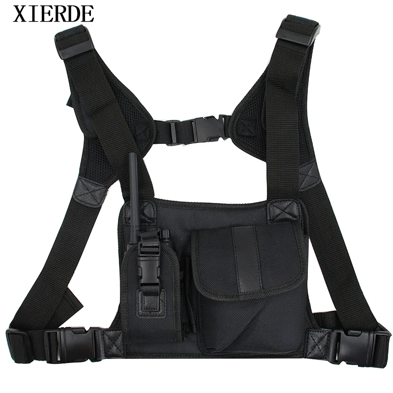 Radio Harness Chest Front Pack Pouch Holster Vest Rig Carry Bag For ...