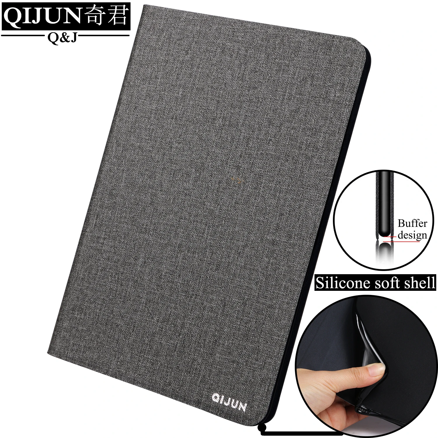 

QIJUN tablet flip case for Huawei MediaPad M2 10 10.1" leather fundas protective Silicone soft Shell Stand cover for M2-A01W/L