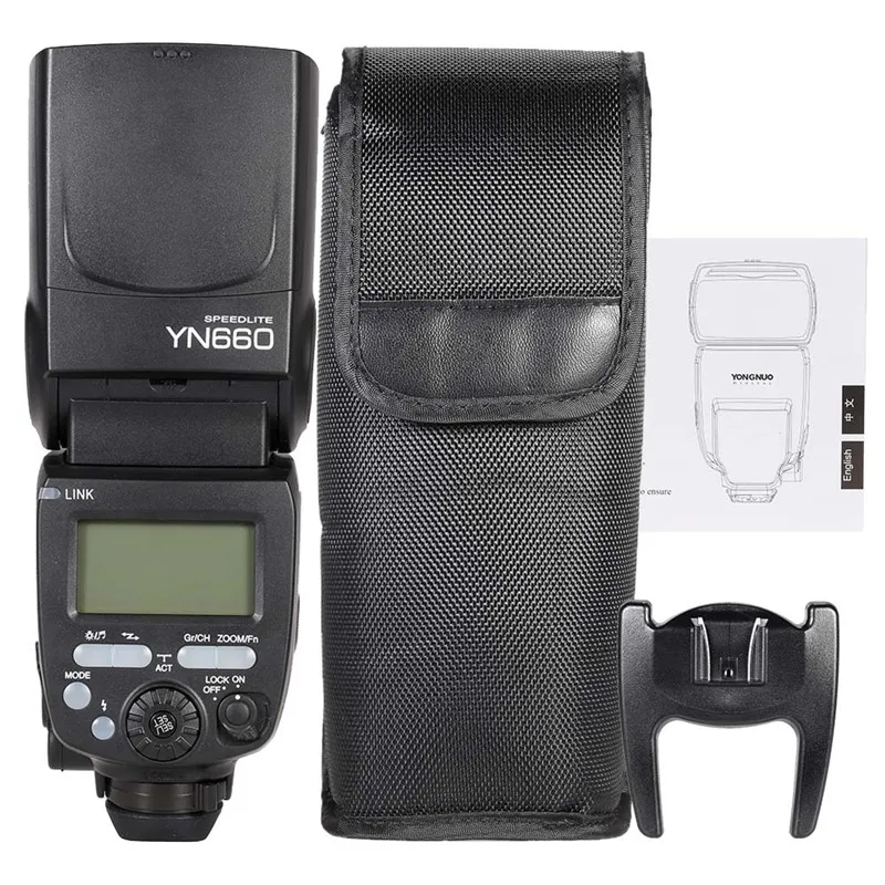 YONGNUO YN 660 Беспроводная вспышка Speedlite GN66 2,4G Беспроводная HSS 1/8000s для Canon Nikon Pentax Olympus камера YN 660