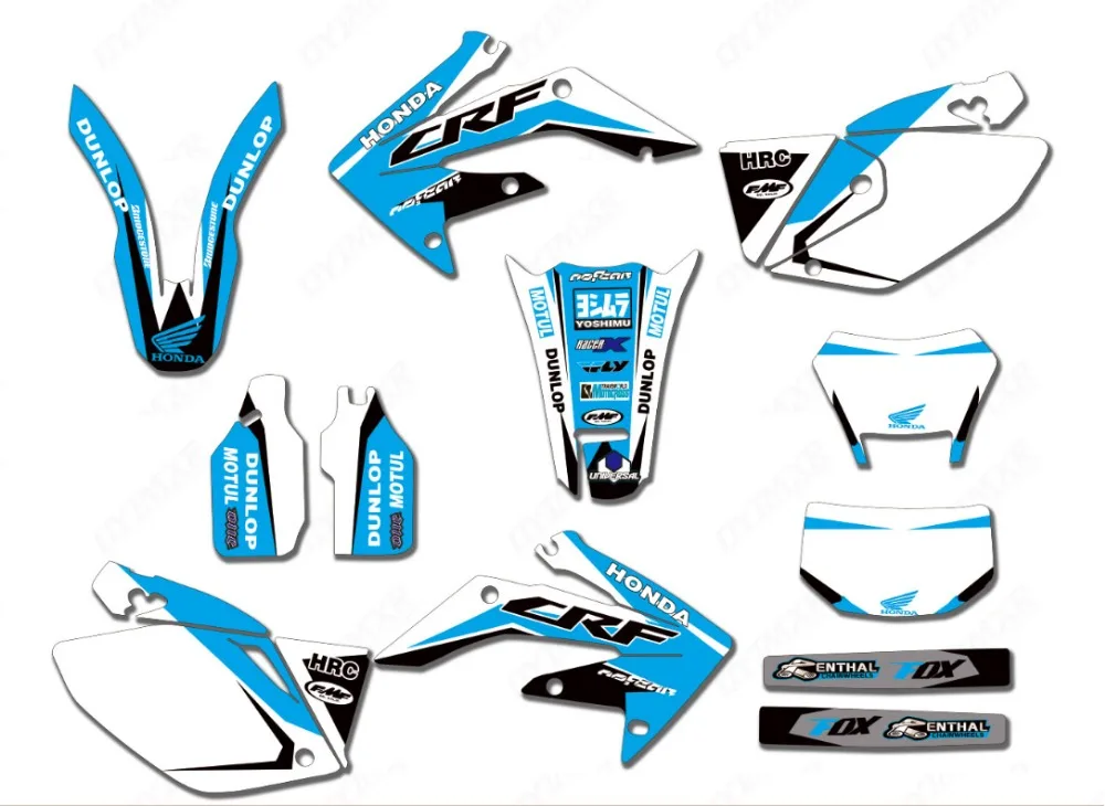 Графические наклейки для мотокросса MX Honda CRF250X 2004-2016 | Автомобили и мотоциклы