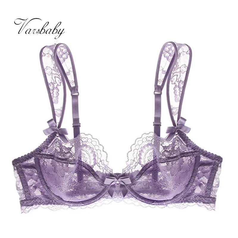 Varsbaby women's ultra - thin lace large size underwear unlined Floral bras Varsbaby women's ultra - thin lace large size underwear unlined Floral bras