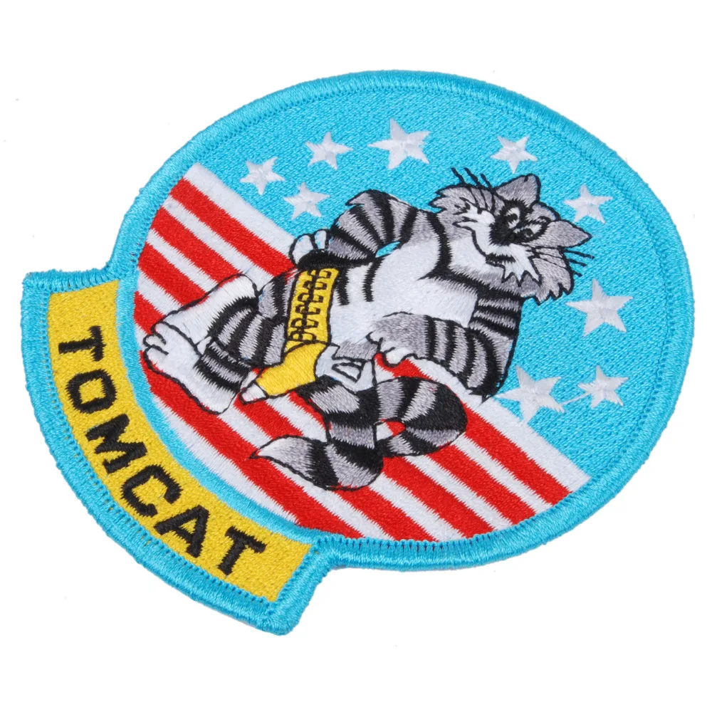 Вышитая нашивка TOMCAT в стиле милитари США 32275|patch angel|patch healthpatch work bed covers |