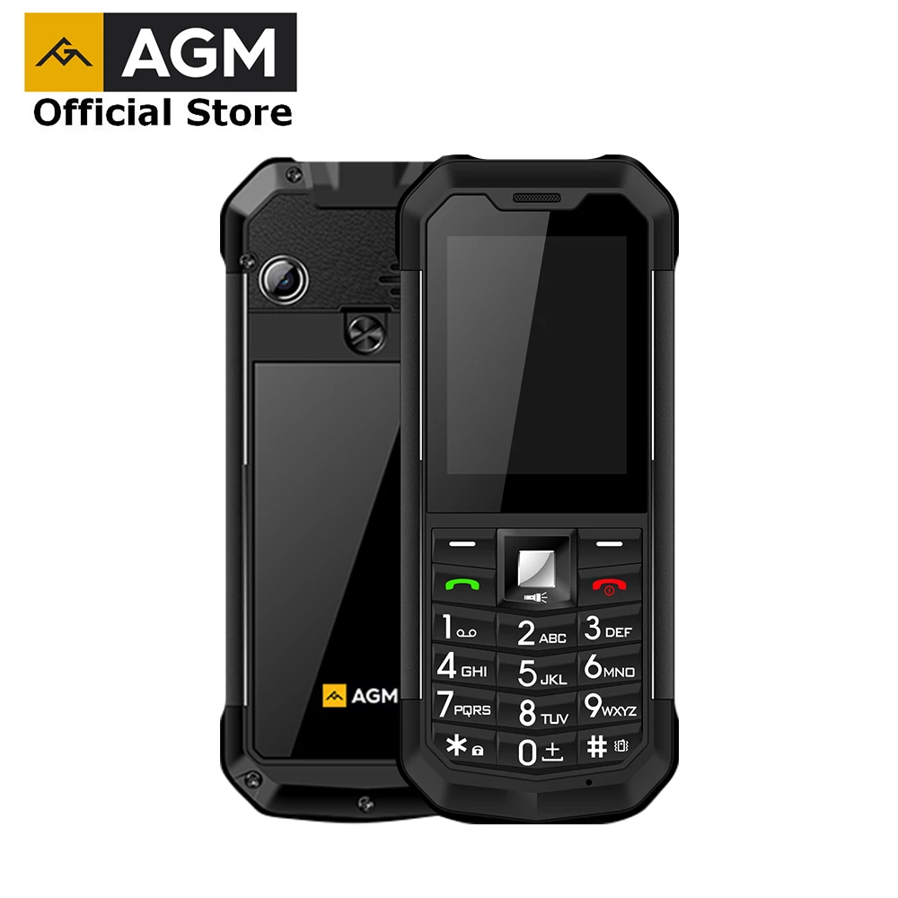 Официальный AGM M3 русский прочный двойной SIM открытый 2,4 ''Телефон IP68 водонепроницаемый ударопрочный пылезащитный фонарь 1970 мАч фонарик