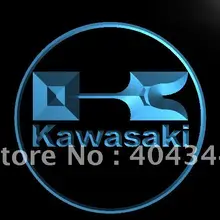 LG135-Кавасаки гоночный мотоцикл бар светодиодный неоновый свет знак