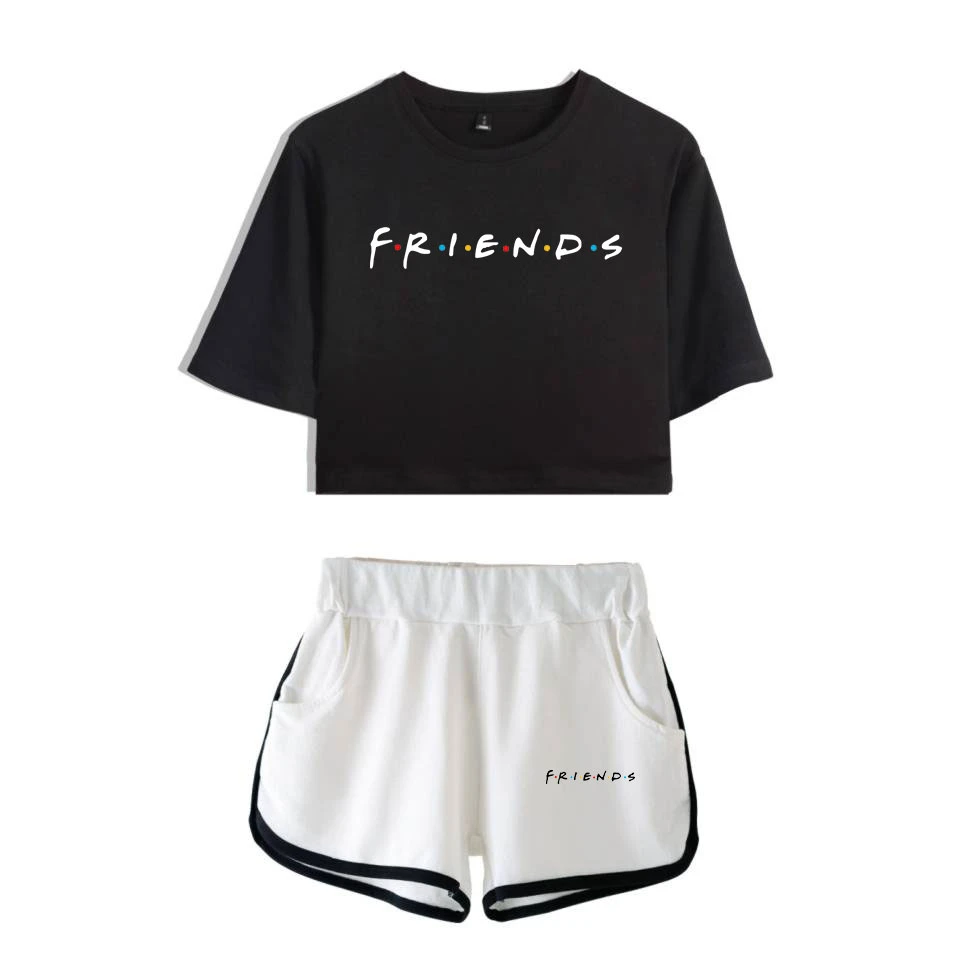 Friends Two Piece Set Tv Show I Ll Be There For You Summer Sexy Cotton T Shirt New Suit Shorts Crop Top Women Fashion Outfits Short Sets Aliexpress Friends Two Piece Set Tv Show I Ll Be There For You Summer Sexy Cotton T Shirt New Suit Shorts Crop Top Women Fashion Outfits Short Sets Aliexpress