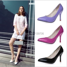 6 Colors 2016 Big Size Women Pumps Sexy Red Bottom Pointed Toe High Heels Shoes Woman Brand New Design Wedding Party Shoes