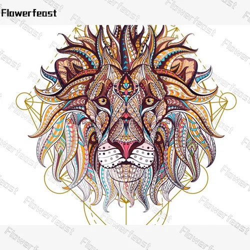 

5d diy diamond painting abstract animal Lion full square diamond embroidery pciture rhinestone mosaic home decoration DIY craft