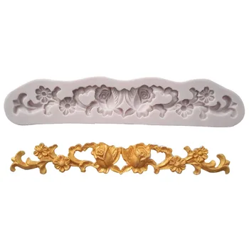 

Rose Relief Totem Silicone Mold Fondant Mould Cake Decorating Tools Chocolate Gumpaste Mold, Sugarcraft, Kitchen Accessories