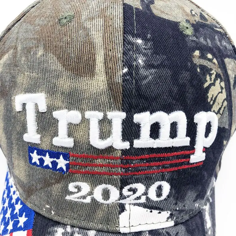 

2020 Outdoor America Election Trump Assist Sports Cap Make America Great Again US Flag Pattern Hat Sunshade