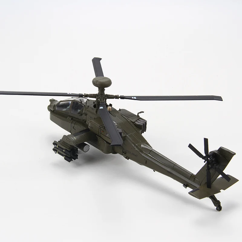 YJ 1/72 масштаб модель вертолета игрушки AH-64D Apache литой металлический самолет модель игрушки для подарка/коллекции/украшения