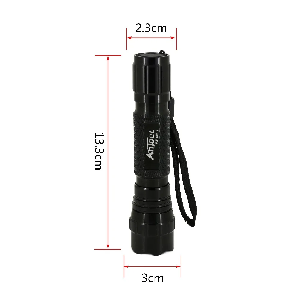 ANJOET 2000 lumens Tactical Flashlight T6 501B Hunting Rifle Torch Shotgun lighting Shot Gun Mount+Tactical mount+Remote switch