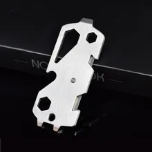 EDC Многофункциональный инструмент карта карманная комбинированная отвертка шестигранная открывалка для бутылок в форме гаечного ключа режущий канат ремень безопасности