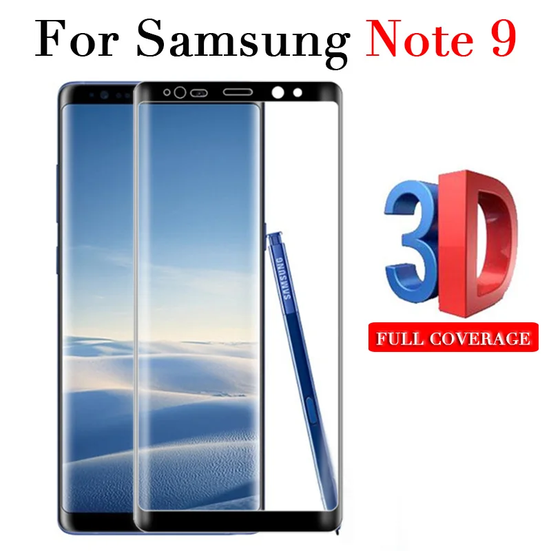 3D note 9 tempered glass on the for samsung galaxy note 9 screen protector note9 glas protective