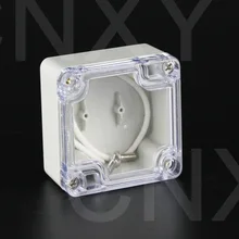 Корпус абс прозрачная крышка лучший дешевый кабель Водонепроницаемая электрическая распределительная коробка 100*68*50 мм