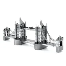 Britain London Tower Bridge Miniature 3D Metal Model Puzzle 3D Model Building Kits 3D Solid Jigsaw
