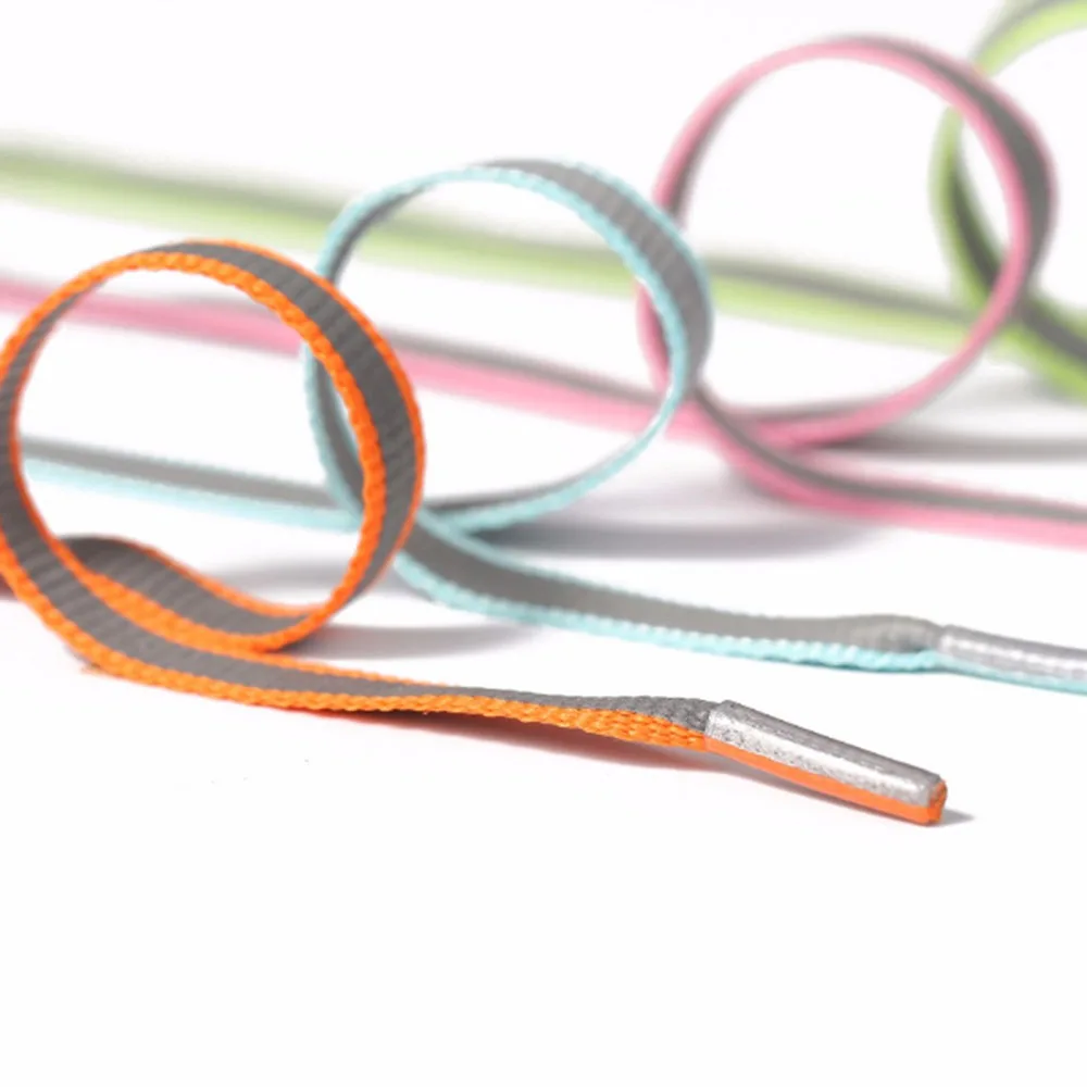 reflective flat shoe laces