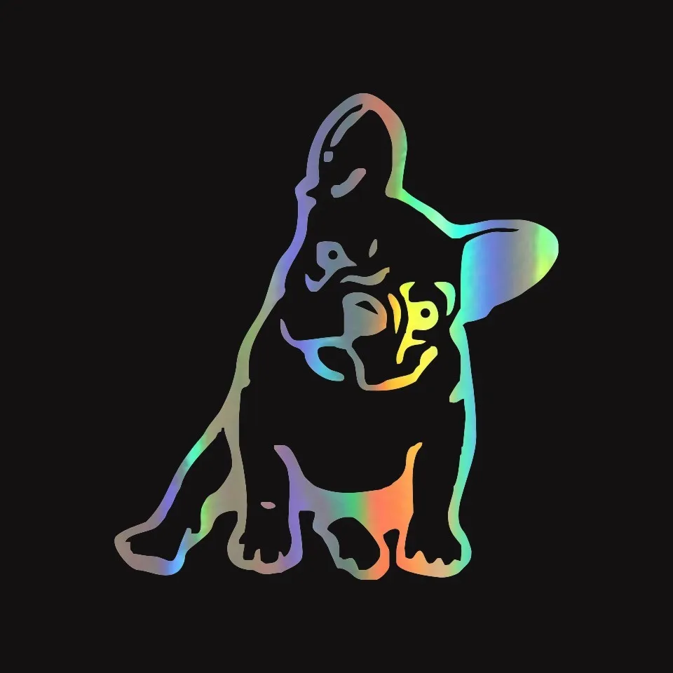 Cunymagos FRENCH BULLDOG Dog Vinyl Decal Window Decoration Lovely Animal Car Sticker Car Body Fashon Sticker Funny Car Styling 11.512 (3)