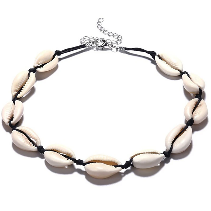 

Fashion Choker Necklace Women Hawaiian Summer Style Personality Casual Accessories Handmade Shell Short Clavicle Necklace