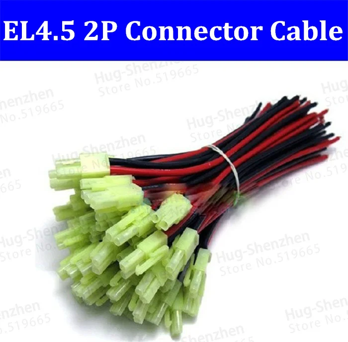 

100pcs Green Mini.TAMIYA EL4.5 EL4.5mm Male Female Connector with 18AWG Wire connector cable 200mm Free shipping