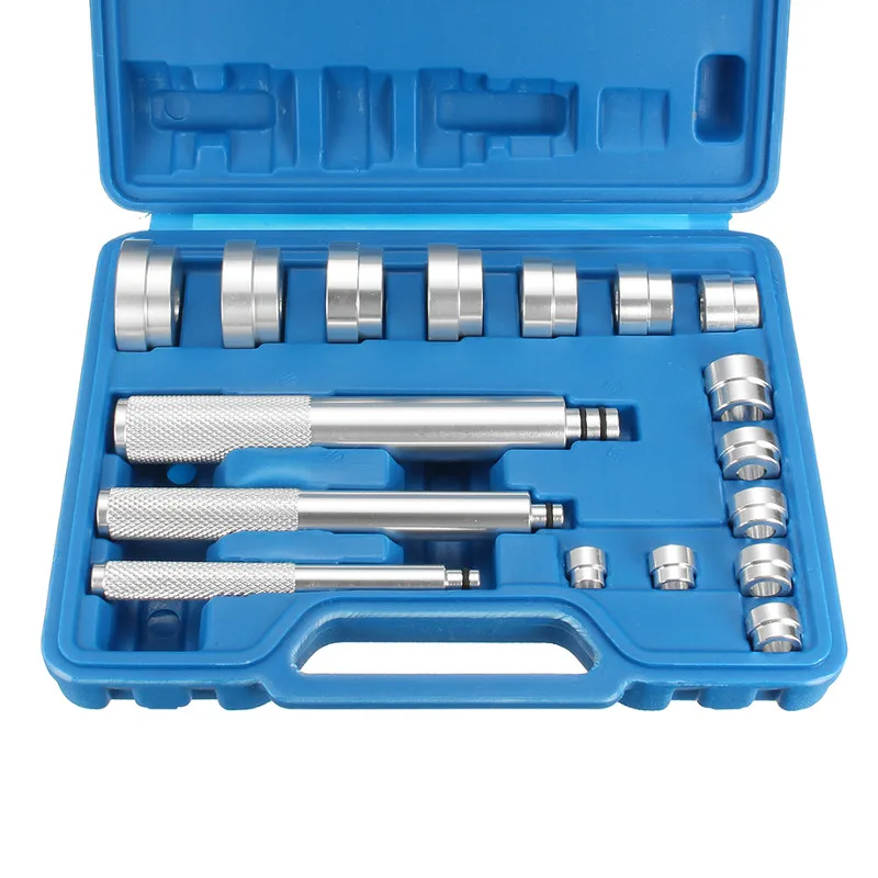 

17PCS/Set Aluminium Wheel Bearing Race Seal Drivers Bush Removal Tool Kit