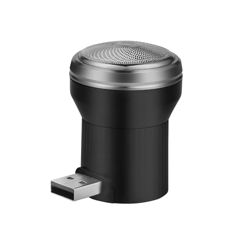 Портативный мини-электробритва USB триммер для бороды 3D плавающая головка из нержавеющей стали бритва для усов путешествия Кемпинг 31