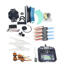 Комплект для 4-осевого летательного аппарата дрона-квадрокоптера с дистанционным ось летательного аппарата 500 мм многомоторный Двигатель Рамка 6 м gps APM2.8 полета Управление Flysky FS-i6 передатчик F08151-M