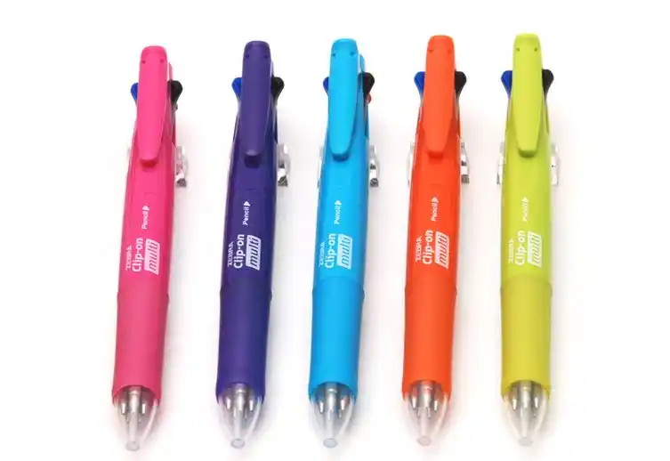 Zebra Clip on Multi 5 in 1 0.7 mm Ballpoint Pen contains 0.5 mm