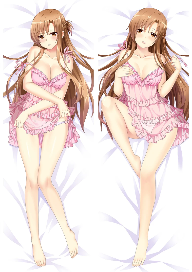 Аниме Dakimakura тело меч искусство онлайн 150x50 см 100x35 см наволочка манга 1