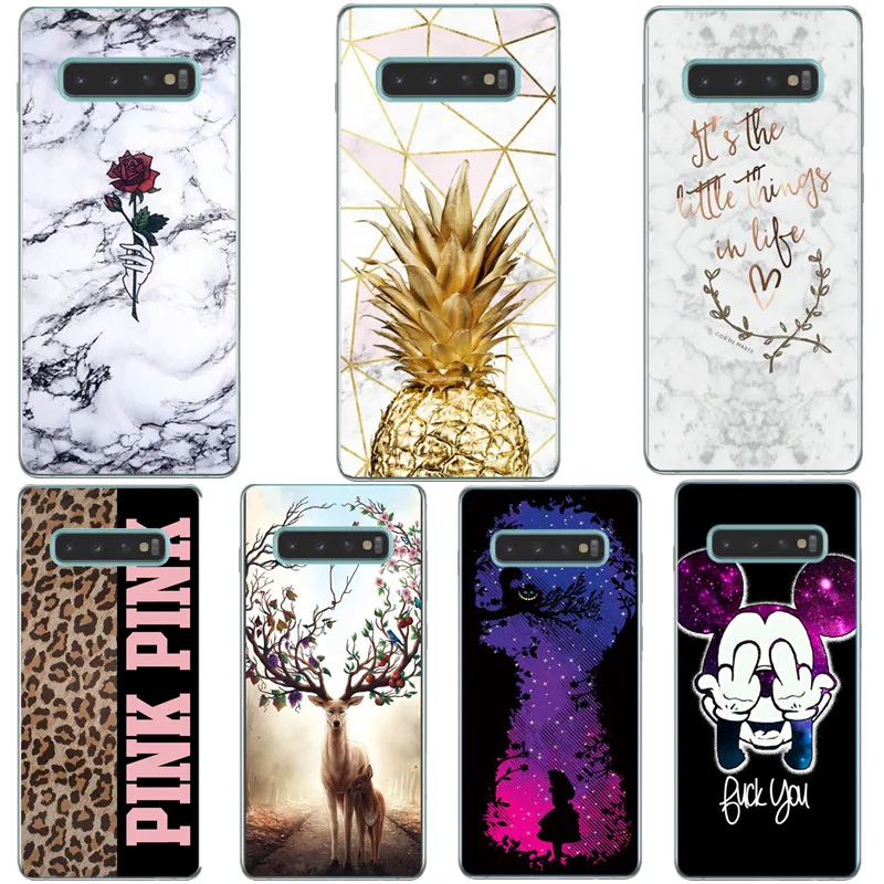 

For Samsung Galaxy S10 Plus G973F G975F Cases Marble Soft TPU Back Cover For Samsung S10E G970F Silicone S10Lite Phone Case Capa