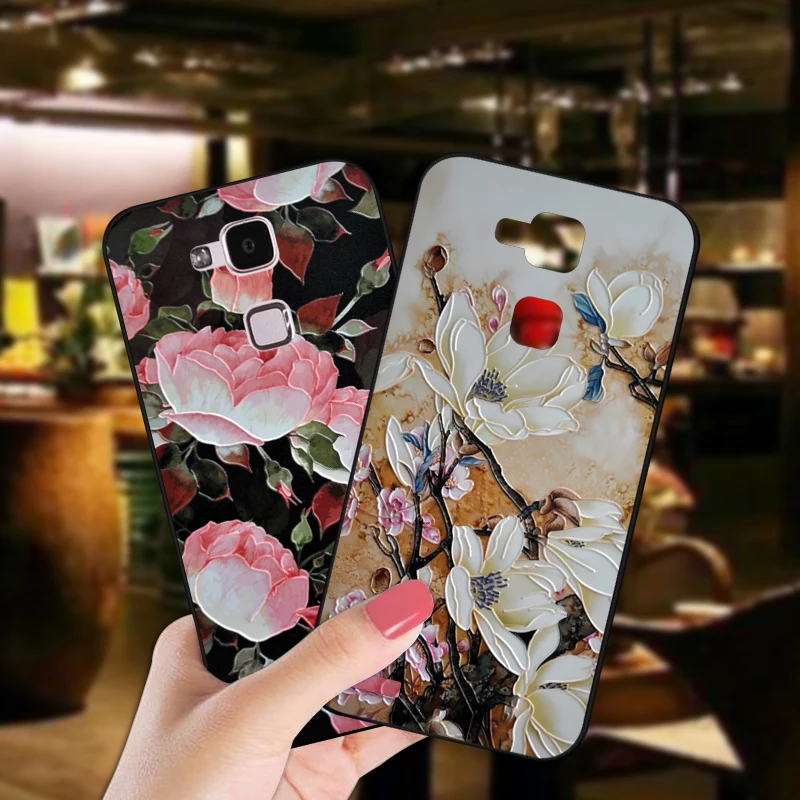 

ShuiCaoRen Luxury Silicone Case For Huawei Mate S 7 Pretty Flower TPU Phone Cover Bag For Huawei Mate 8 Cases