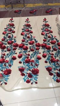 

Blue Green Red African Lace Fabric With Sequins 2019 Latest Fabric High Quality Velvet Tulle Sequins Lace Fabric For Party Dress