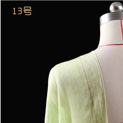 Многоцветный галстук-окрашенный шелк crinkle шифон fabirc HLC137 - Цвет: 13