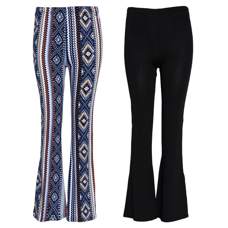 flared hem trousers