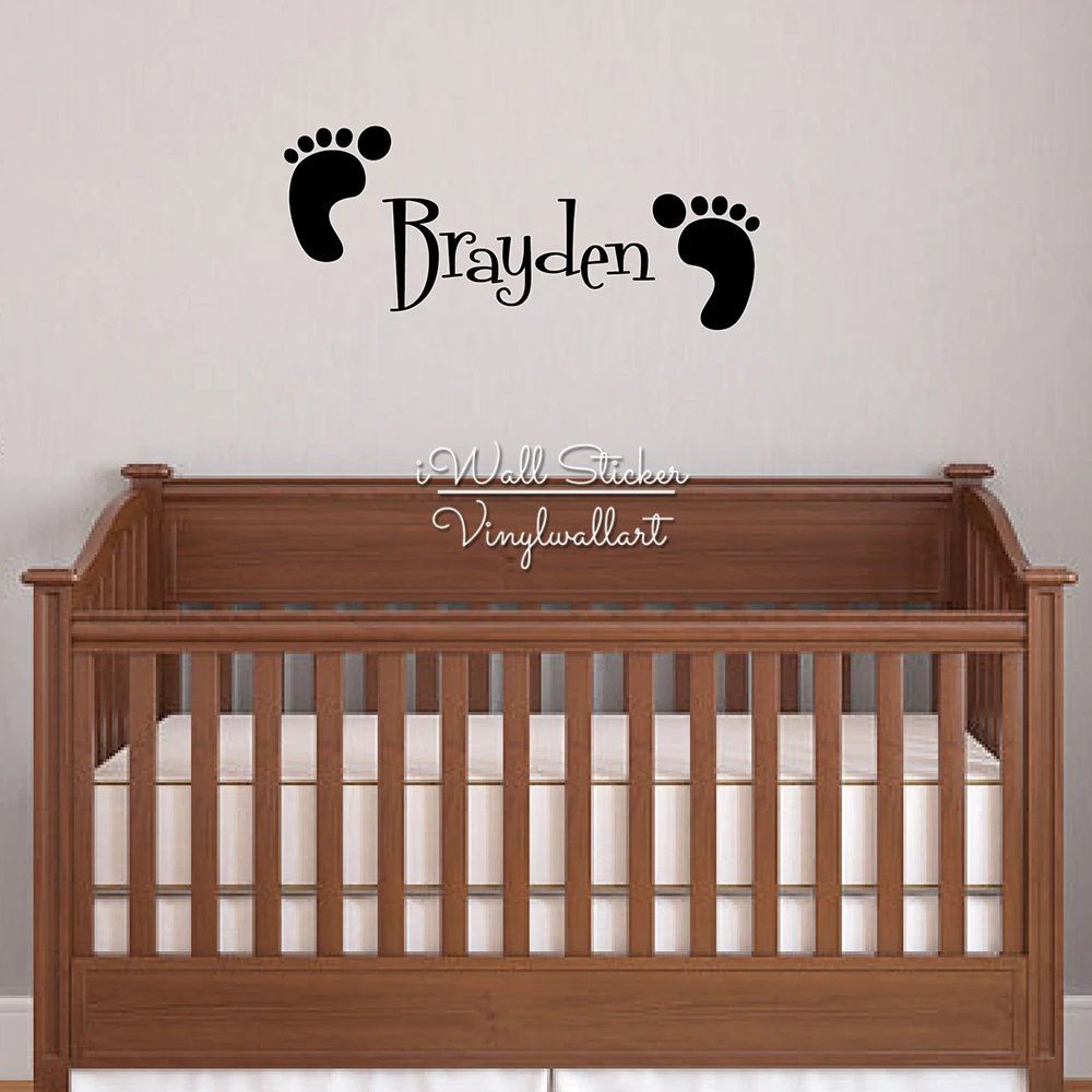 Custom Name Wall Sticker Baby Nursery Print Decal Baby Nursery Name Print Wall Decal