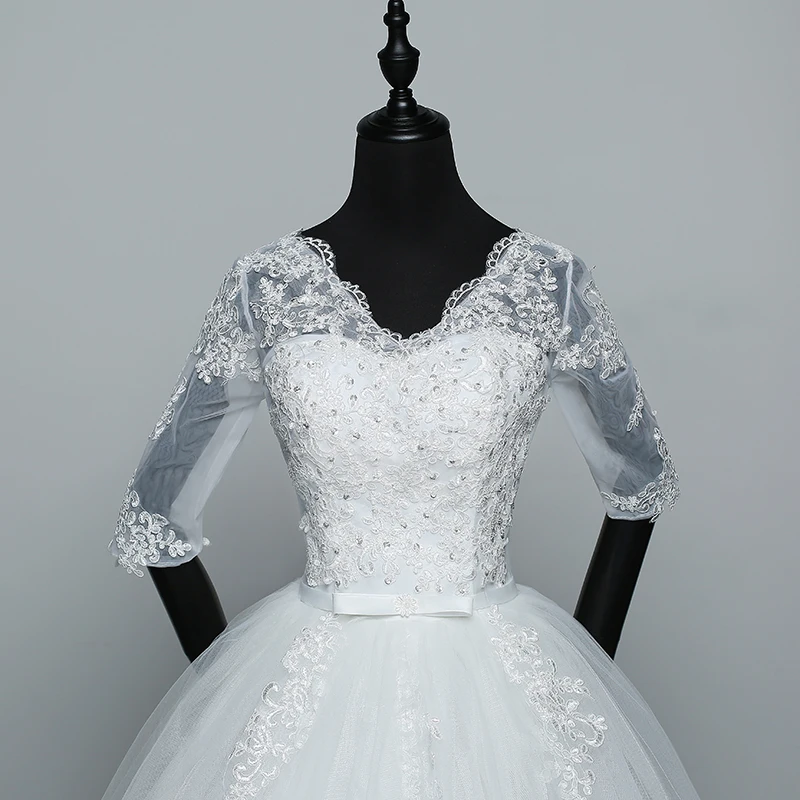 Velnosa Hoa по доступной цене, элегантное платье принцессы для регулировки кружевное платье с рукавом «Три четверти» Свадебные платья с аппликацией Свадебные Платья vestidos de noiva