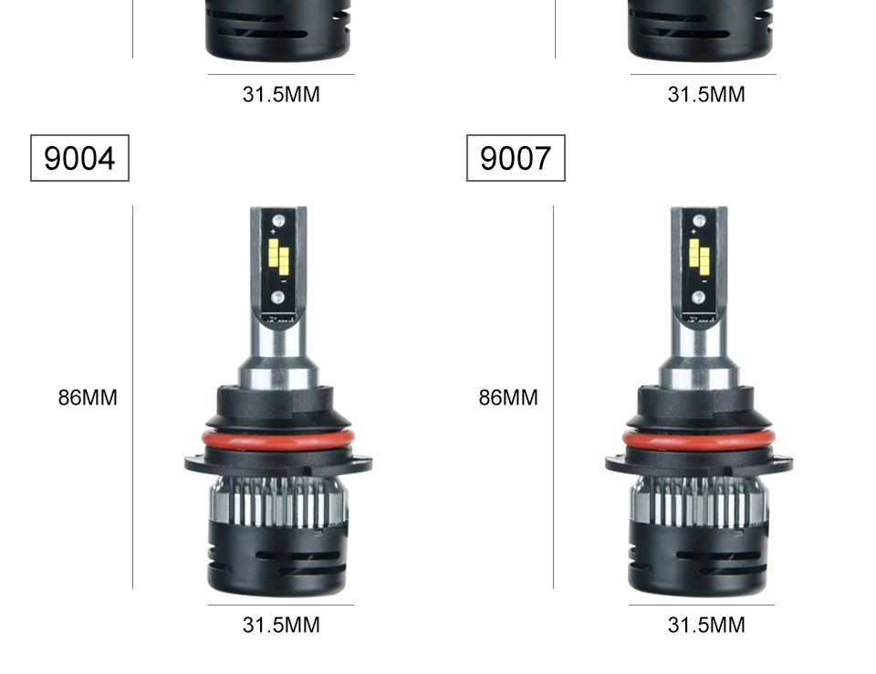 Foxcnsun Led H4 H7 Car headlight 24V 12V luces led para Auto 6500K 10000LM 9007 9004 H1 H11 HB4 HB3 9005 9006 H3 Ampoule truck   (29)