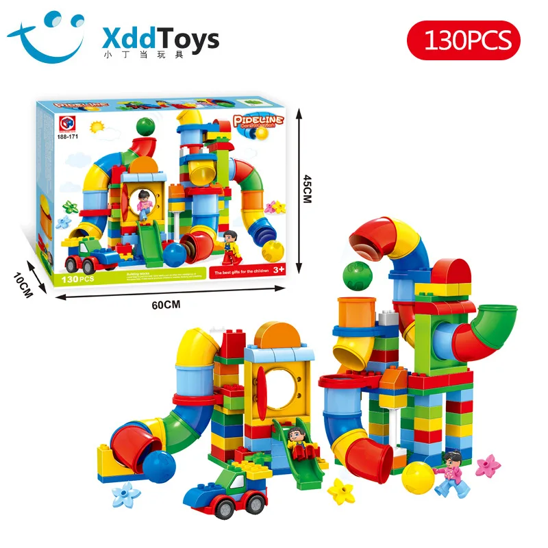 

Pipeline Building Block Large Particle Slider Babies and Young Children's Game, Early Education and Assembling Toys