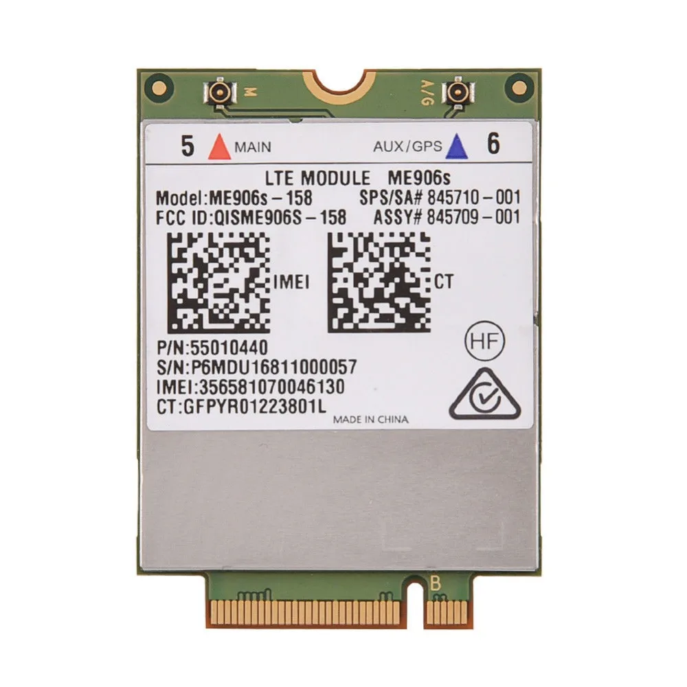 

Card for HP lt4132 HUAWEI ME906S-158 4G LTE/HPSA+ Mobile Broadband WWAN Module NGFF