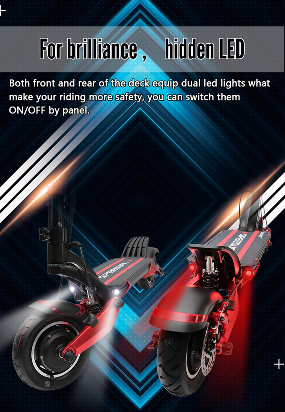 Elétrico 52 V 2000 W Off-road scooter