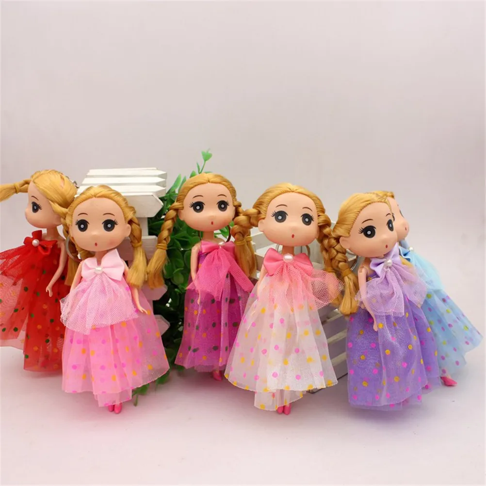 Высокое качество мини куклы игрушки 18 см принцесса кукла Фигурка игрушка брелок принцесса куклы для девочек аниме Brinquedos подарок