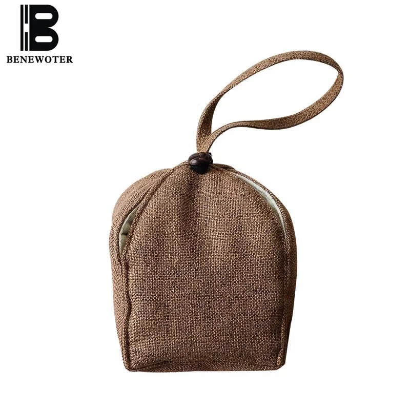 

Japanese Style Cotton and Linen Tea Ware Storage Bag Chinese Kung Fu Tea Set Accessories Teapot Teacup Quick Cup Portable Bags