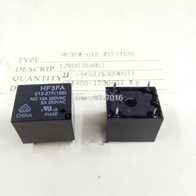 5 шт./лот HF3FA 012-ZTF (189) T73-1C-12V Universal 5-pin -10A | Обустройство дома