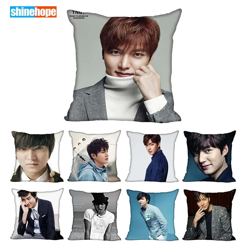 

45X45cm,40X40cm(one sides) Pillow Case Modern Home Decorative Lee Min Ho Pillowcase For Living Room Pillow Cover