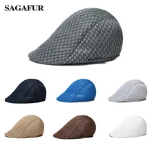 Летняя бейсбольная Кепка унисекс для мужчин и женщин, сетчатый берет, кепка газетчик для гольфа, плоская остроконечная Кепка, кепка, дышащие береты