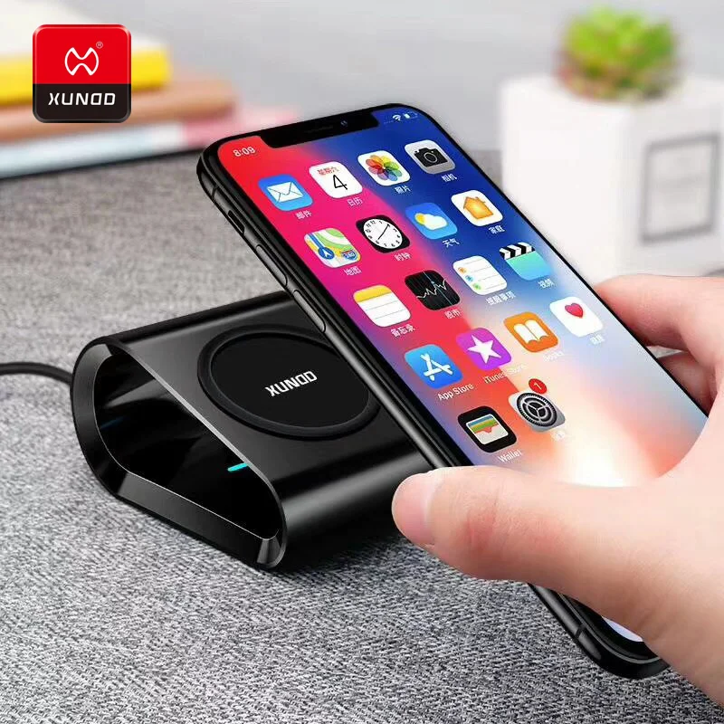 

Luxury Brand 10W Qi Wireless Charger For iPhone Xs Max 8 Plus Fast Wireless Charging For Samsung S8 S9 Plus USB Wireless Charger