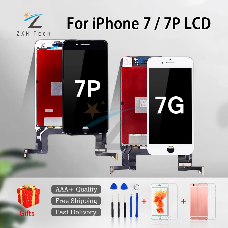

AAA+++ For iPhone 7 LCD With 3D Touch Digitizer Assembly No Dead Pixel LCD Screen Replacement Display For iPhone 7 7 Plus Screen